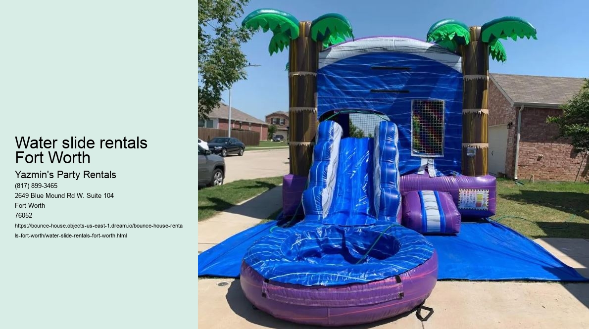 Water slide rentals Fort Worth
